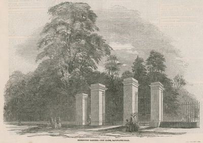 Kensington Gardens, Nieuwe Poorten, Bayswater Road, Londen door English School