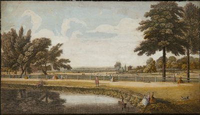 Kensington Gardens, c.1740-60 door English School