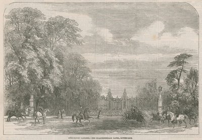 Kensington Gardens, de Coalbrookdale Gates, Rotten Row, Londen door English School
