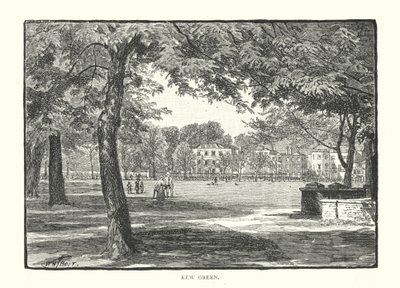 Kew Green (gravure) door English School