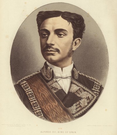 Koning Alfonso XII van Spanje door English School