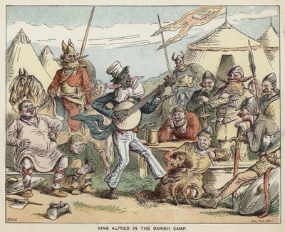 Koning Alfred in het Deense kamp door English School