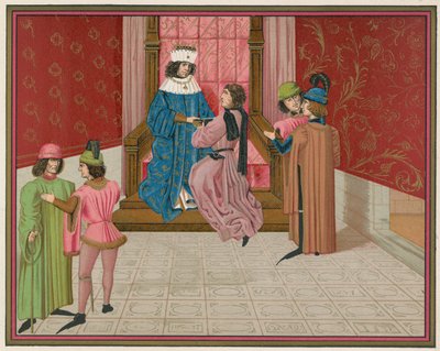 Koning Edward IV en Richard hertog van Gloucester door English School
