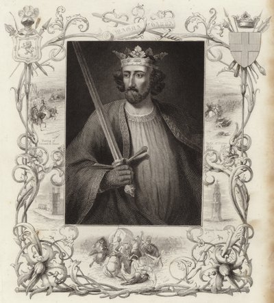 Koning Edward I van Engeland door English School