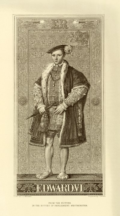 Koning Edward VI door English School