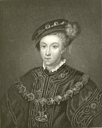 Koning Edward VI door English School