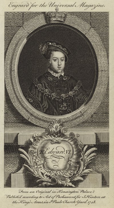 Koning Edward VI door English School