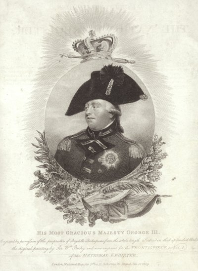 Koning George III van Groot-Brittannië en Ierland door English School