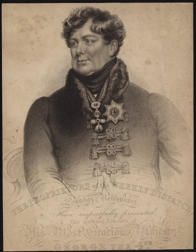 Koning George IV van Groot-Brittannië en Ierland door English School