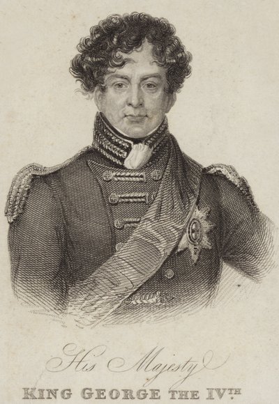 Koning George IV van Groot-Brittannië en Ierland door English School