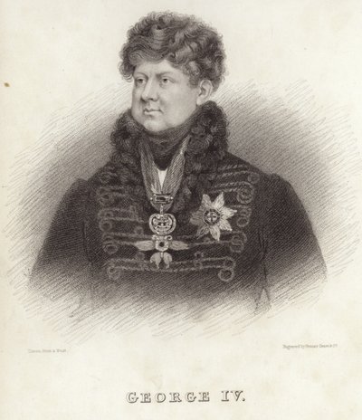 Koning George IV van Groot-Brittannië en Ierland door English School
