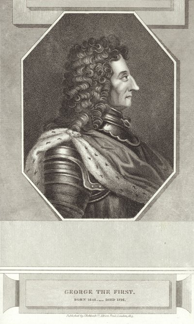 Koning George I van Groot-Brittannië en Ierland door English School