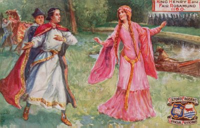 Koning Hendrik II en Schone Rosamund, 1160 door English School