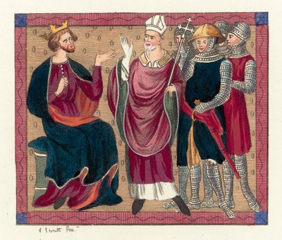 Koning Hendrik II en Thomas Becket door English School