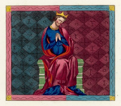 Koning Hendrik I treurt om de dood van zijn kinderen door English School
