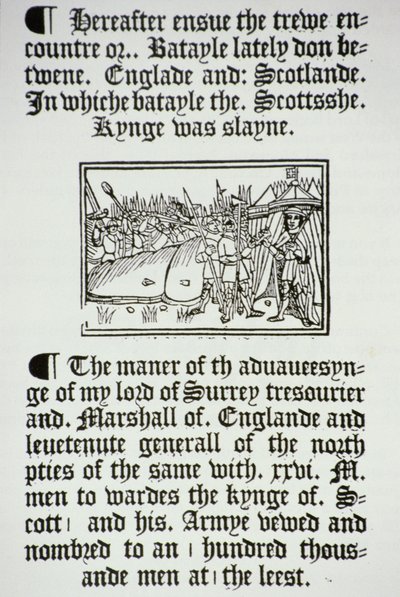 Koning Hendrik VIII (1491-1547) en zijn ridders na de Engelse overwinning op de Schotten bij Flodden Field, in 1513 door English School