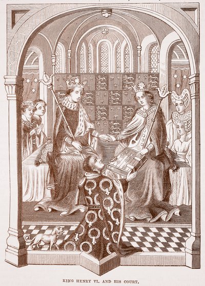 Koning Hendrik VI en zijn hof door English School