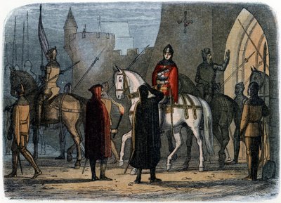 Koning Hendrik V van Lancaster, illustratie van 
