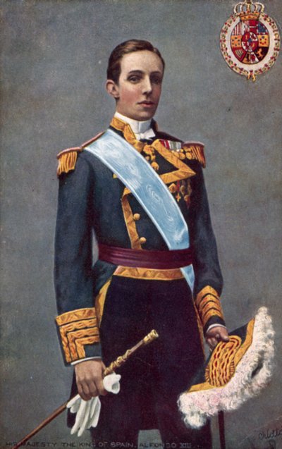Koning van Spanje, Alfonso XIII door English School