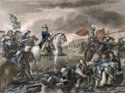 Koning Willem III (1650-1702) bij de Slag aan de Boyne door English School
