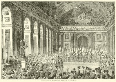 Koning Willem uitgeroepen tot keizer van Duitsland, december 1870 door English School