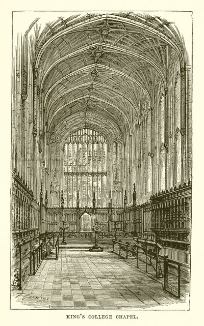 Kapel van Kings College door English School