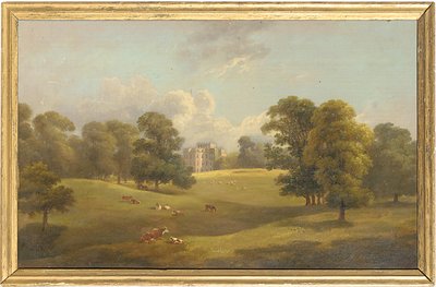 Kings Weston vanuit het hertenpark, begin 19e eeuw door English School