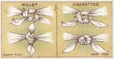 Knopen, nr.6 uit de Eerste Hulp-serie van Willss Cigarettes kaarten door English School