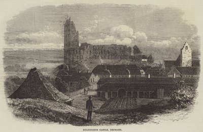 Kasteel Koldinghus, Denemarken (gravure) door English School