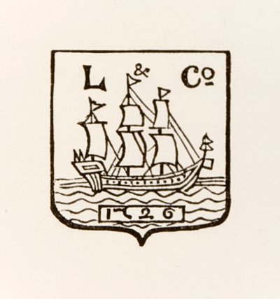 L & Co Ship 1726 logo gebruikt door Longmans Green and Company door English School