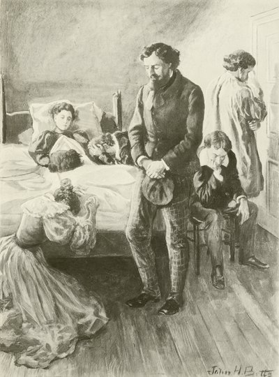 La Bohème, Laatste acte (gravure) door English School