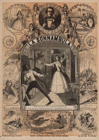 La Sonnambula, een van Sam Cowell
