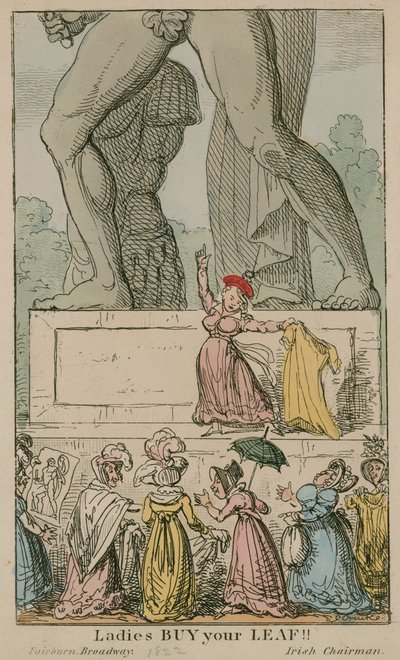Dames, koop uw blad!; Standbeeld van Achilles in Hyde Park door English School