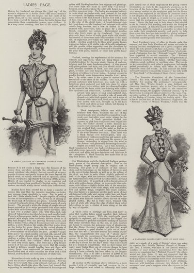 Damespagina (litho) door English School