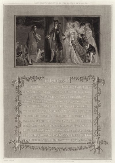 Lady Mary voorgesteld aan de Prins van Oranje door English School