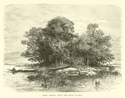 Lake Asingo, nabij de rivier Ogowe door English School