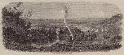 Meer Timsah, ten noorden van Suez (gravure) door English School