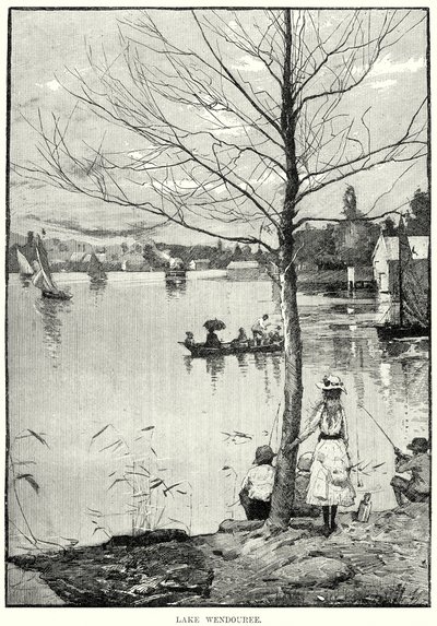Lake Wendouree (gravure) door English School