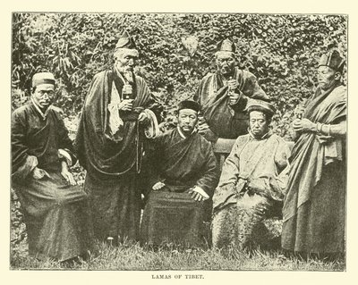 Lamas van Tibet door English School