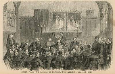 Lambeth Paleis - De Aartsbisschop van Canterbury die uitspraak doet in de zaak van meneer Poole door English School