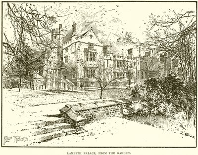 Lambeth Palace, vanuit de Tuin door English School