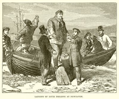Aankomst van Louis Philippe in Newhaven door English School