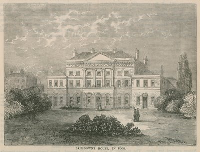 Lansdowne House, Berkley Square, in 1800 door English School
