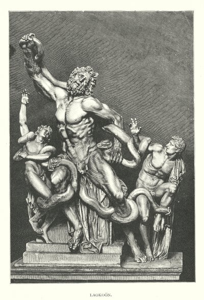 Laocoon (gravure) door English School