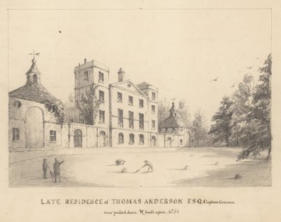 Laatste verblijfplaats van Thomas Anderson, Clapham Common, Surrey door English School