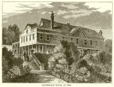 Lauderdale Huis in 1820 door English School