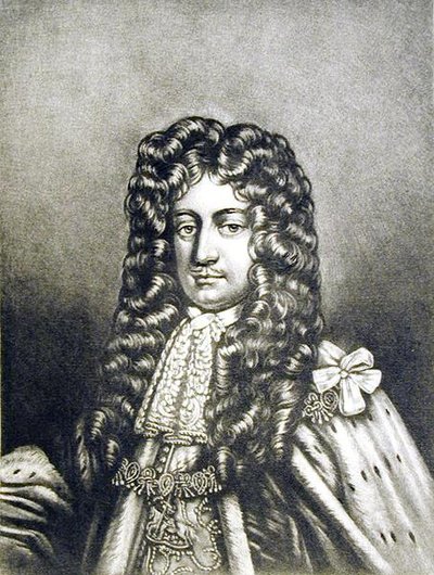 Laurence Hyde (1641-1711) 1e Graaf van Rochester, illustratie uit Portretten van Illustere Personages in de Britse Geschiedenis, gegraveerd door Robert Dunkarton (1744-ca. 1817) door English School