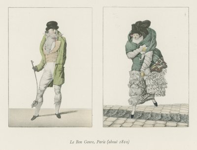 Le Bon Genre, Parijs (circa 1810) door English School