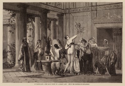 Le mamillare, het badtoilet van een Romeinse dame door English School