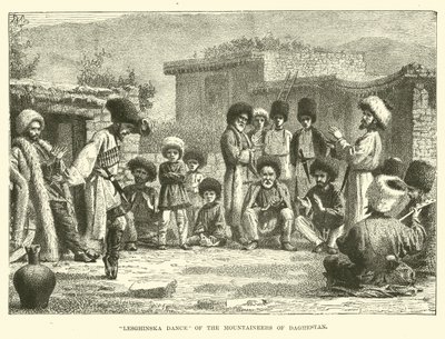 Lesghinska dans van de bergbewoners van Daghestan door English School